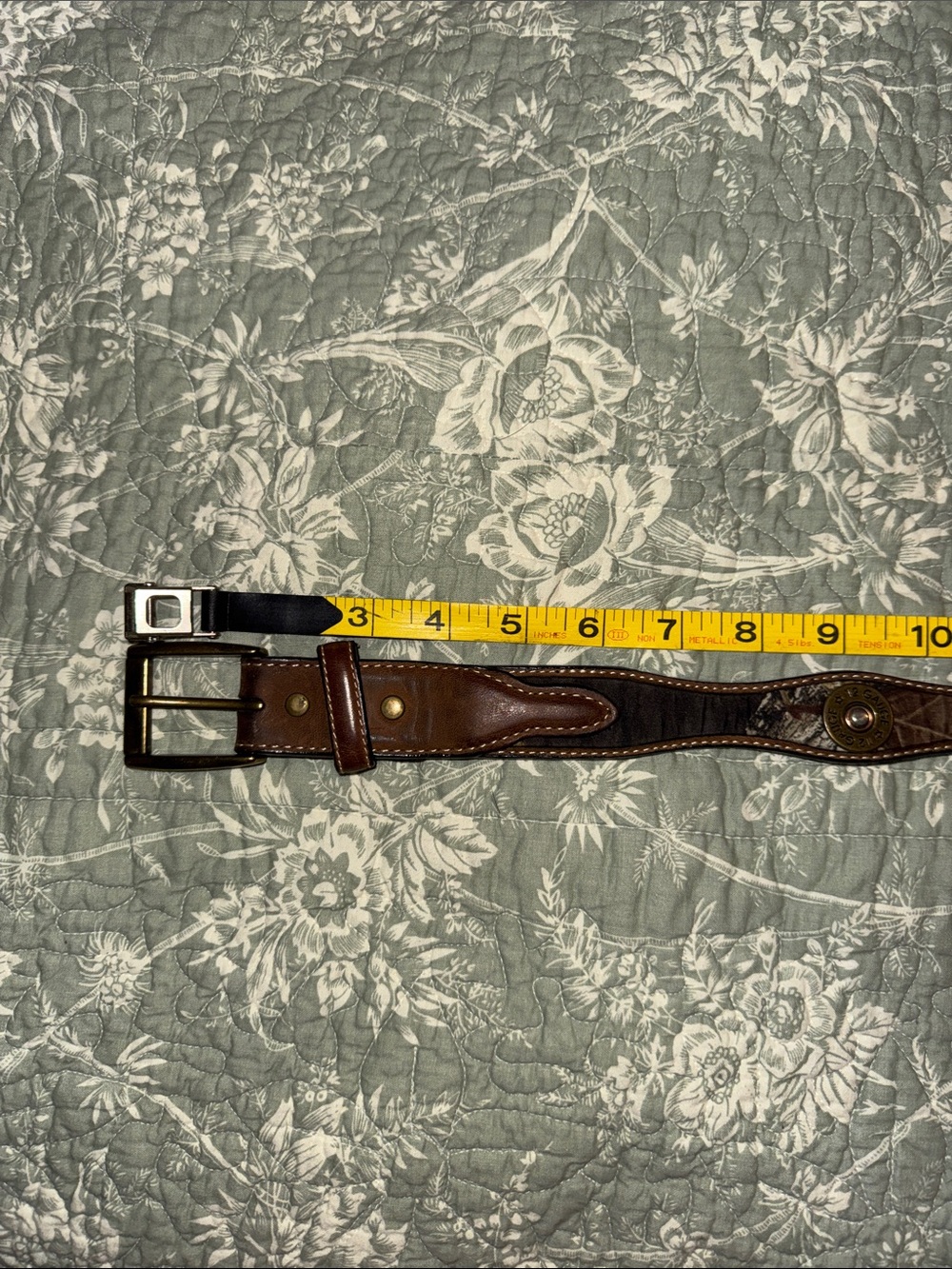 Nocona Brown and Realtree Kids Leather Belt - Picture 5 of 5